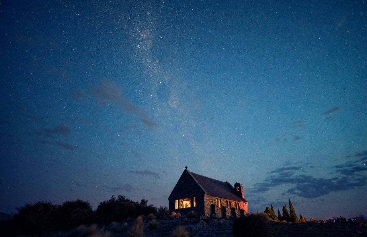 Black Beech House With Stunning Outdoor Bath Lake Tekapo Ngoại thất bức ảnh